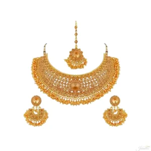 Gold Plated Choker Set with Lct Austrian diamond