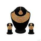 Gold Plated Choker Set with Lct Austrian diamond2