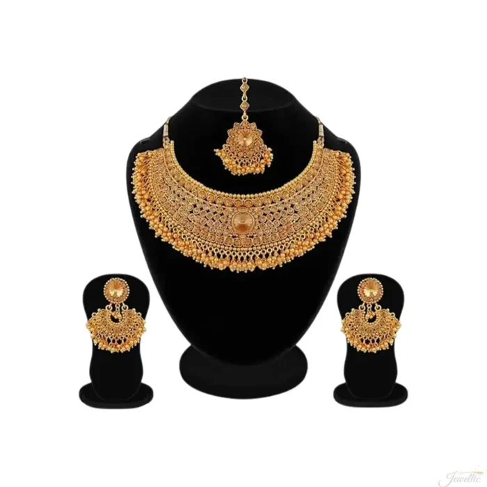 Gold Plated Choker Set with Lct Austrian diamond2